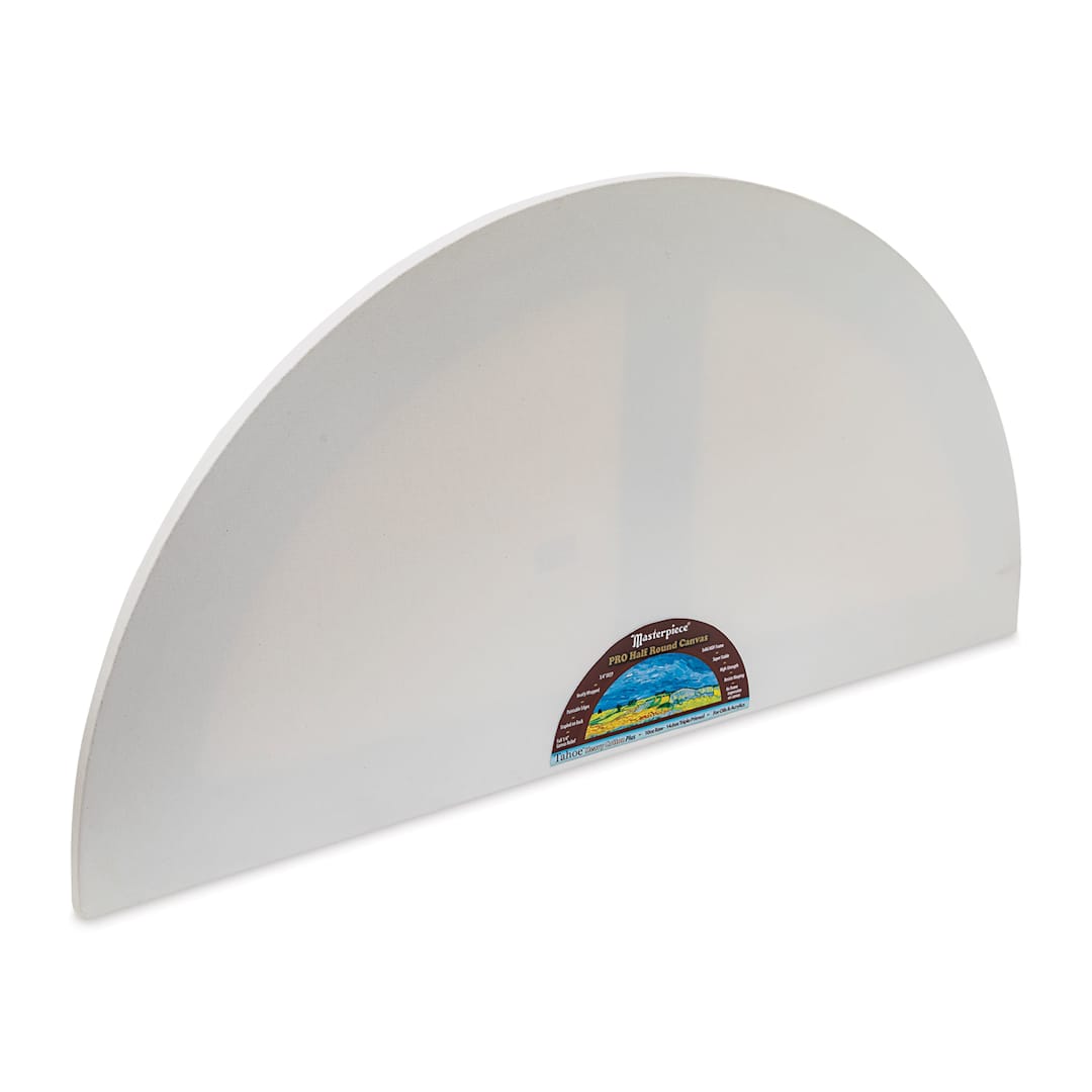 Open in modal - Masterpiece Tahoe Cotton Canvas Shape - Half Round, 18" x 36" angled front view