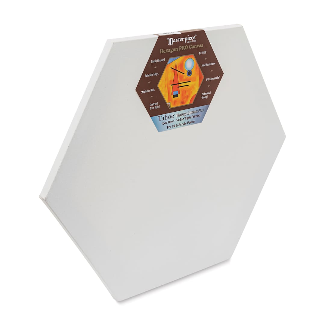 Open in modal - Masterpiece Tahoe Cotton Canvas Shape - Hexagon, 17" angled front view