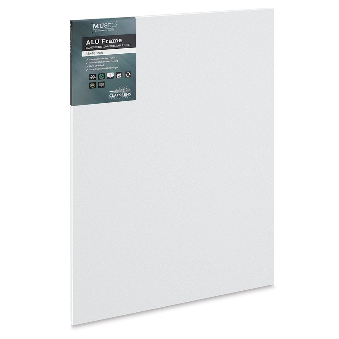 Open in modal - Museo Alu-Frame Claessens Belgian Linen Canvas - 36" x 48", 15/16" Depth