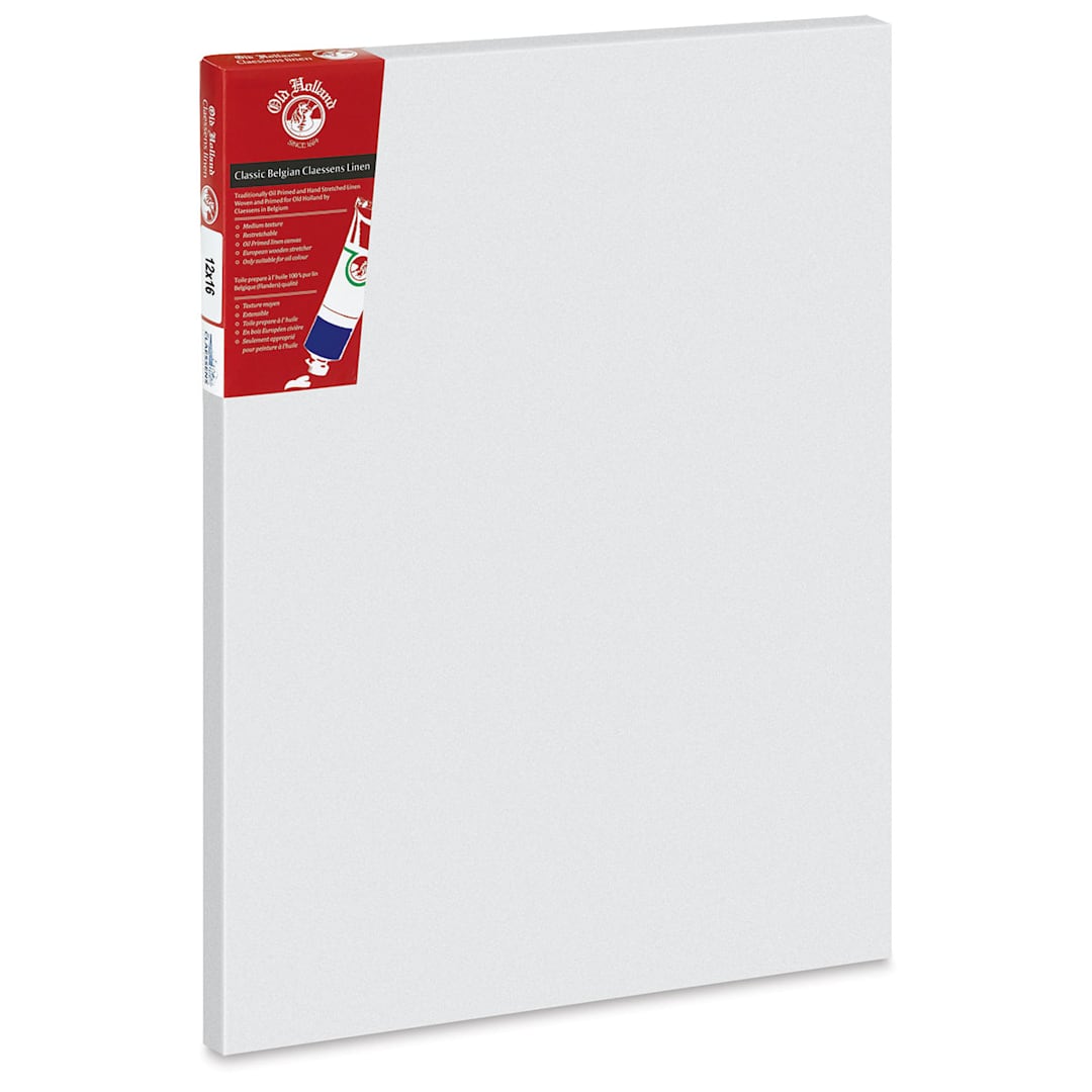 Open in modal - Old Holland Claessens Oil Primed Belgian Linen Canvas - 12" x 16"
