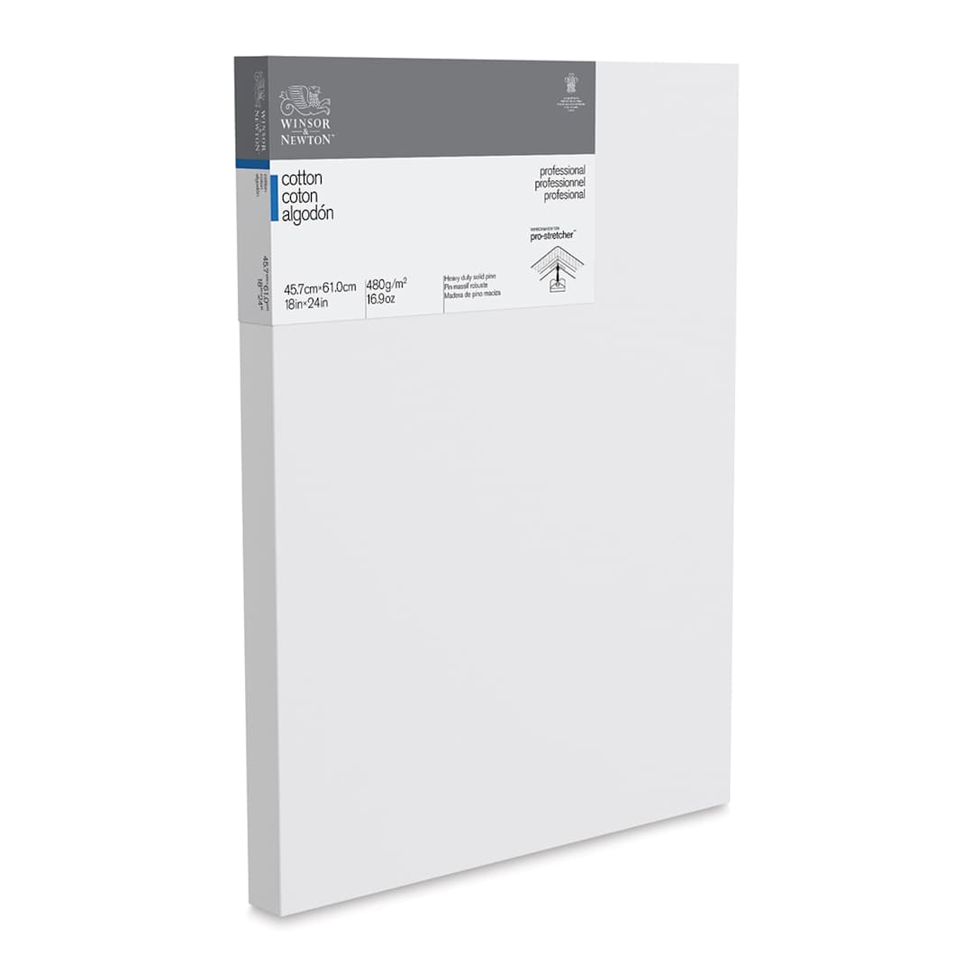Open in modal - Winsor & Newton Professional Cotton Canvas - 18" x 24", Deep Edge