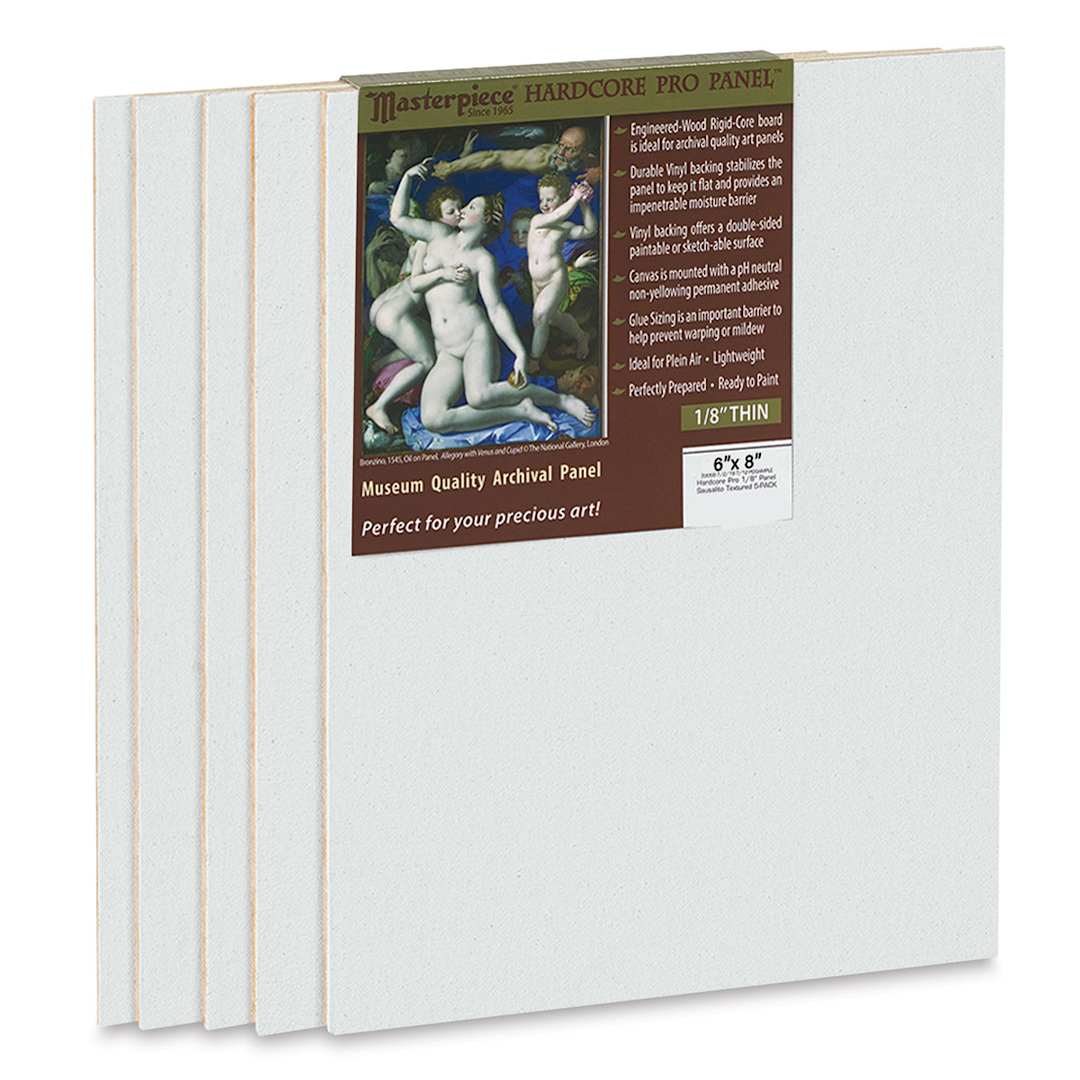 Open in modal - Masterpiece Sausalito Hardcore Pro Canvas Panel Pack - 6" x 8", Pkg of 5