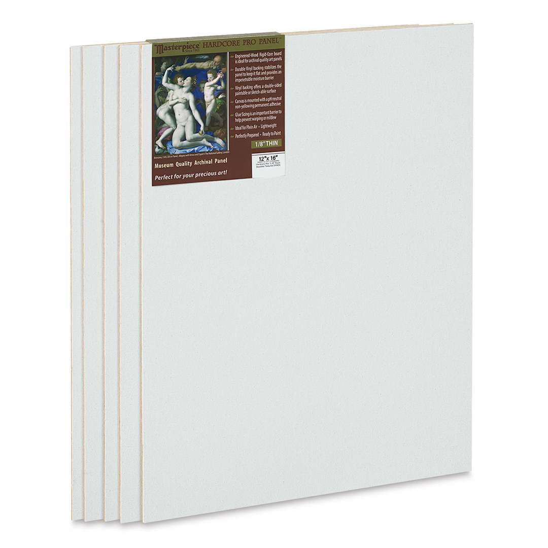 Open in modal - Masterpiece Sausalito Hardcore Pro Canvas Panel Pack - 12" x 16", Pkg of 5