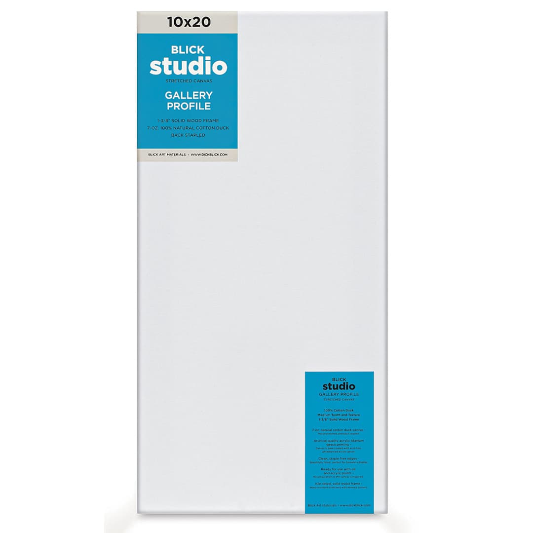 Open in modal - Blick Studio Stretched Cotton Canvas - Gallery Profile, 10" x 20" (front)