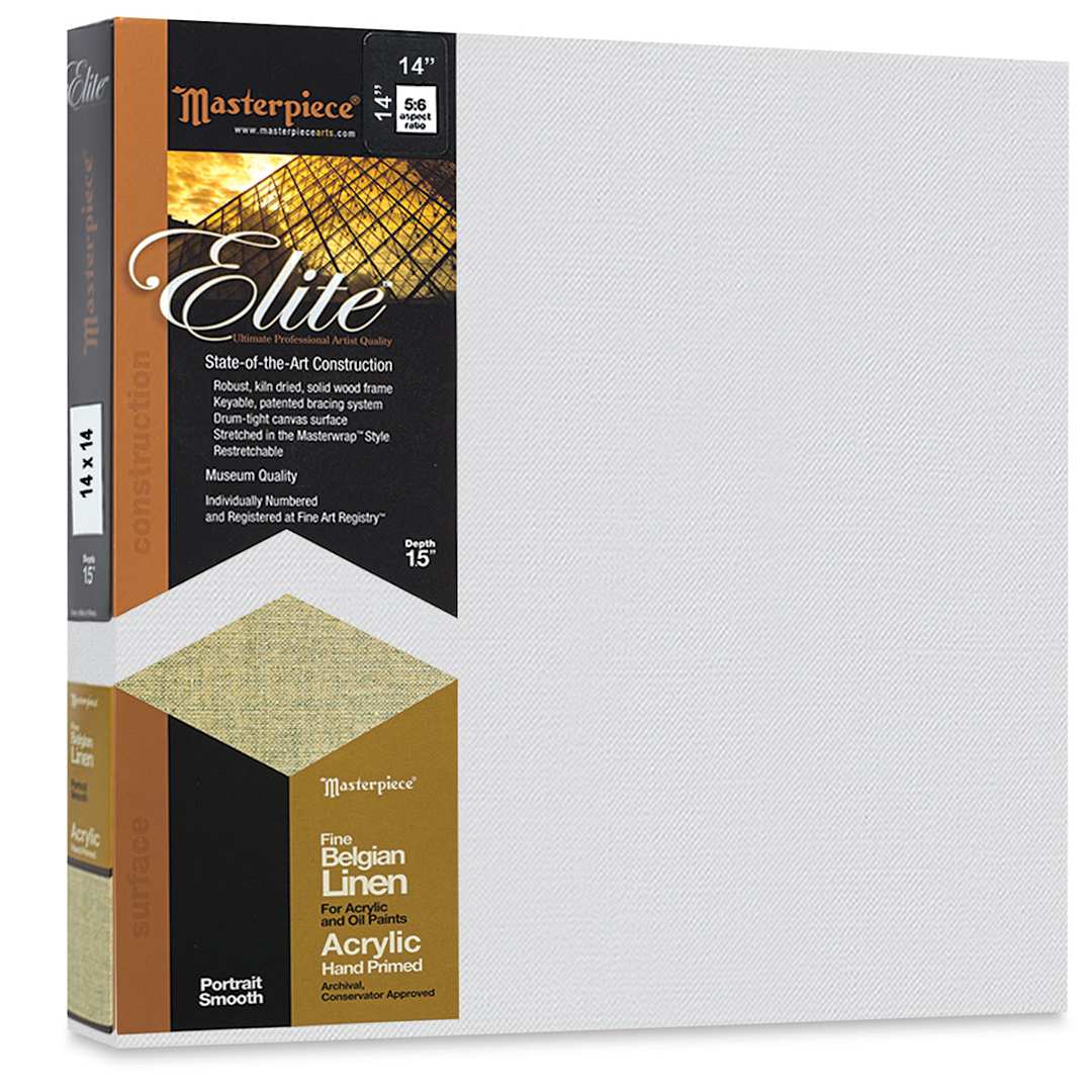 Open in modal - Masterpiece Elite Portrait Smooth Canvas - 14" x 14", Acrylic Primed