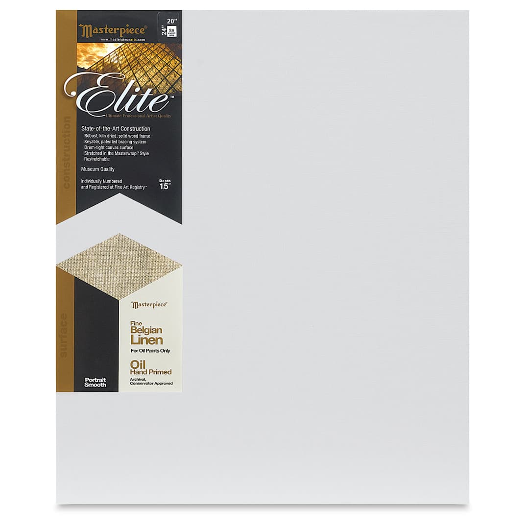 Open in modal - Masterpiece Elite Portrait Smooth Canvas - 20" x 24", Oil Primed