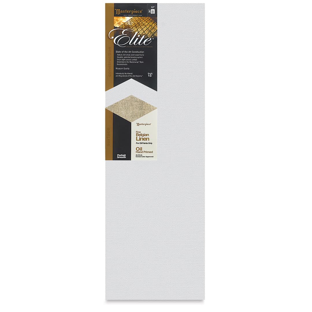 Open in modal - Masterpiece Elite Portrait Smooth Canvas - 12" x 36", Oil Primed