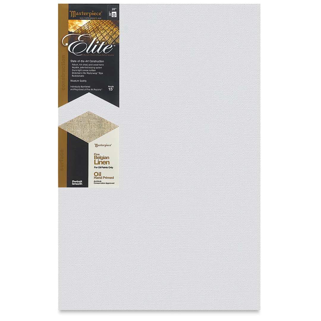 Open in modal - Masterpiece Elite Portrait Smooth Canvas - 20" x 30", Oil Primed