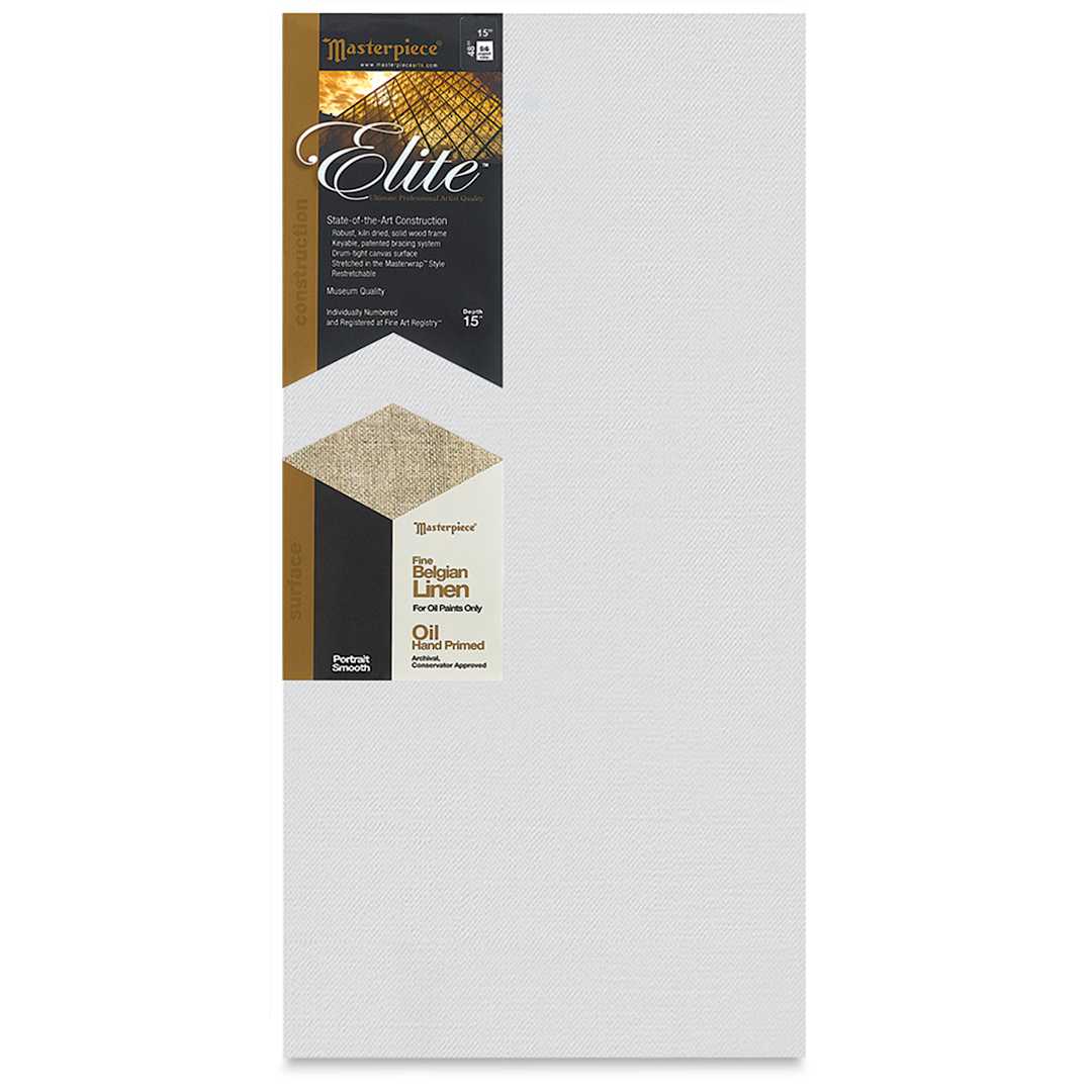 Open in modal - Masterpiece Elite Portrait Smooth Canvas - 15" x 48", Oil Primed