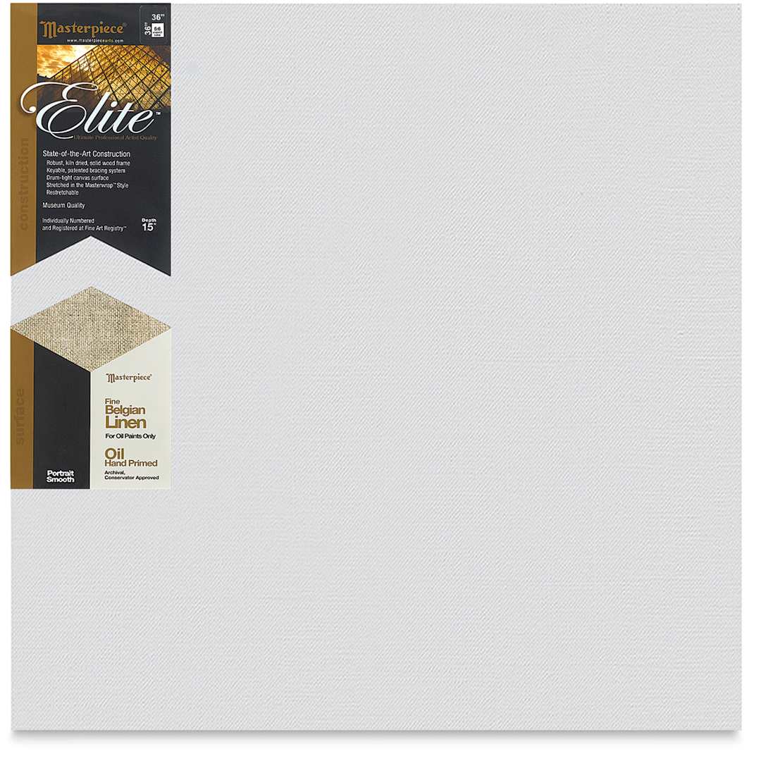 Open in modal - Masterpiece Elite Portrait Smooth Canvas - 36" x 36", Oil Primed