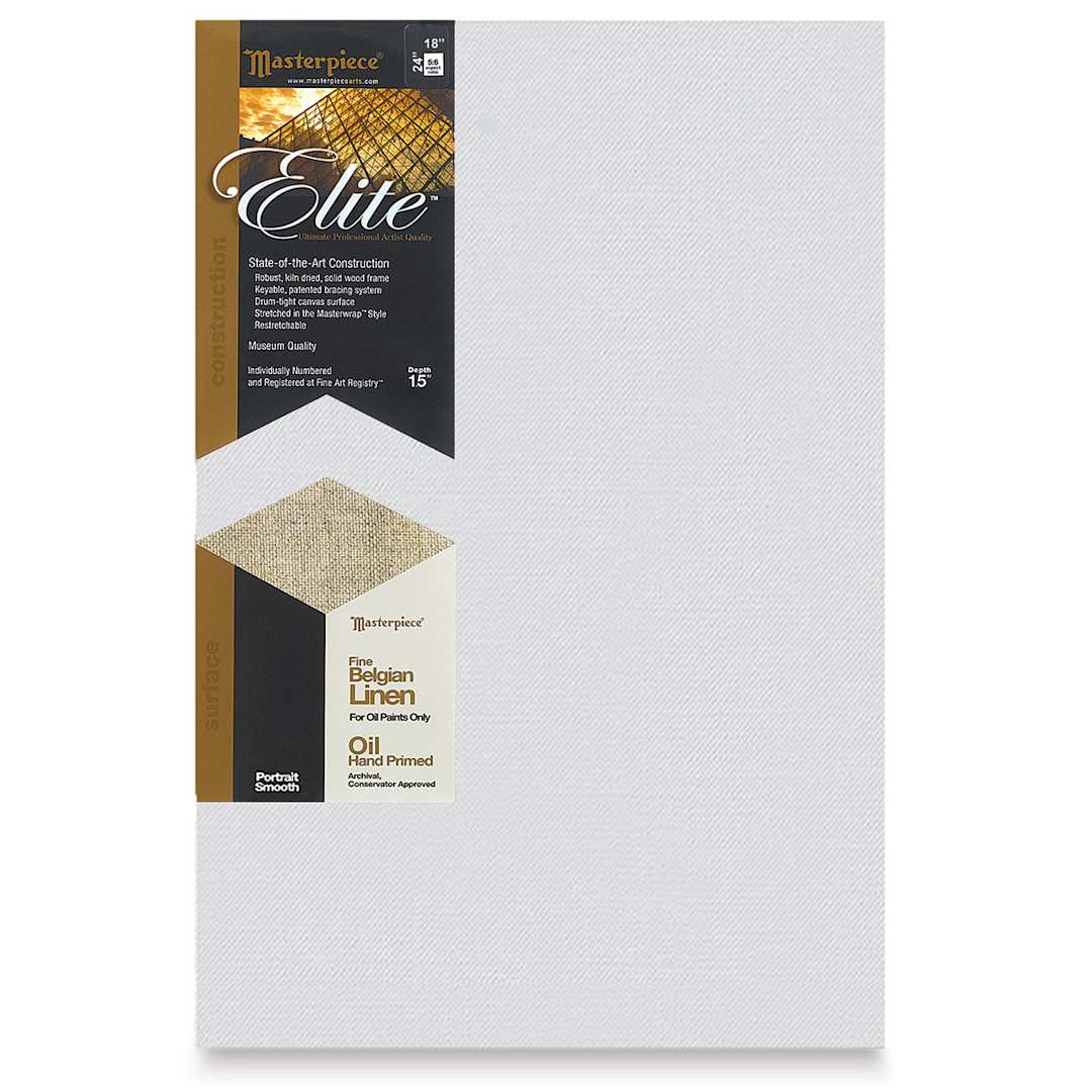 Open in modal - Masterpiece Elite Portrait Smooth Canvas - 18" x 24", Oil Primed