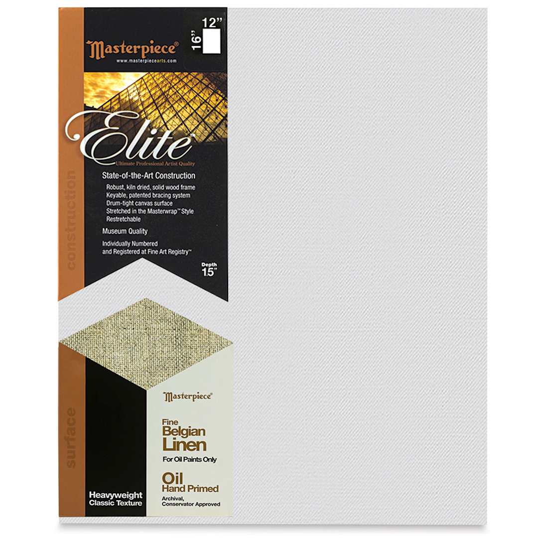 Open in modal - Masterpiece Elite Heavyweight Canvas - 12" x 16", Oil Primed