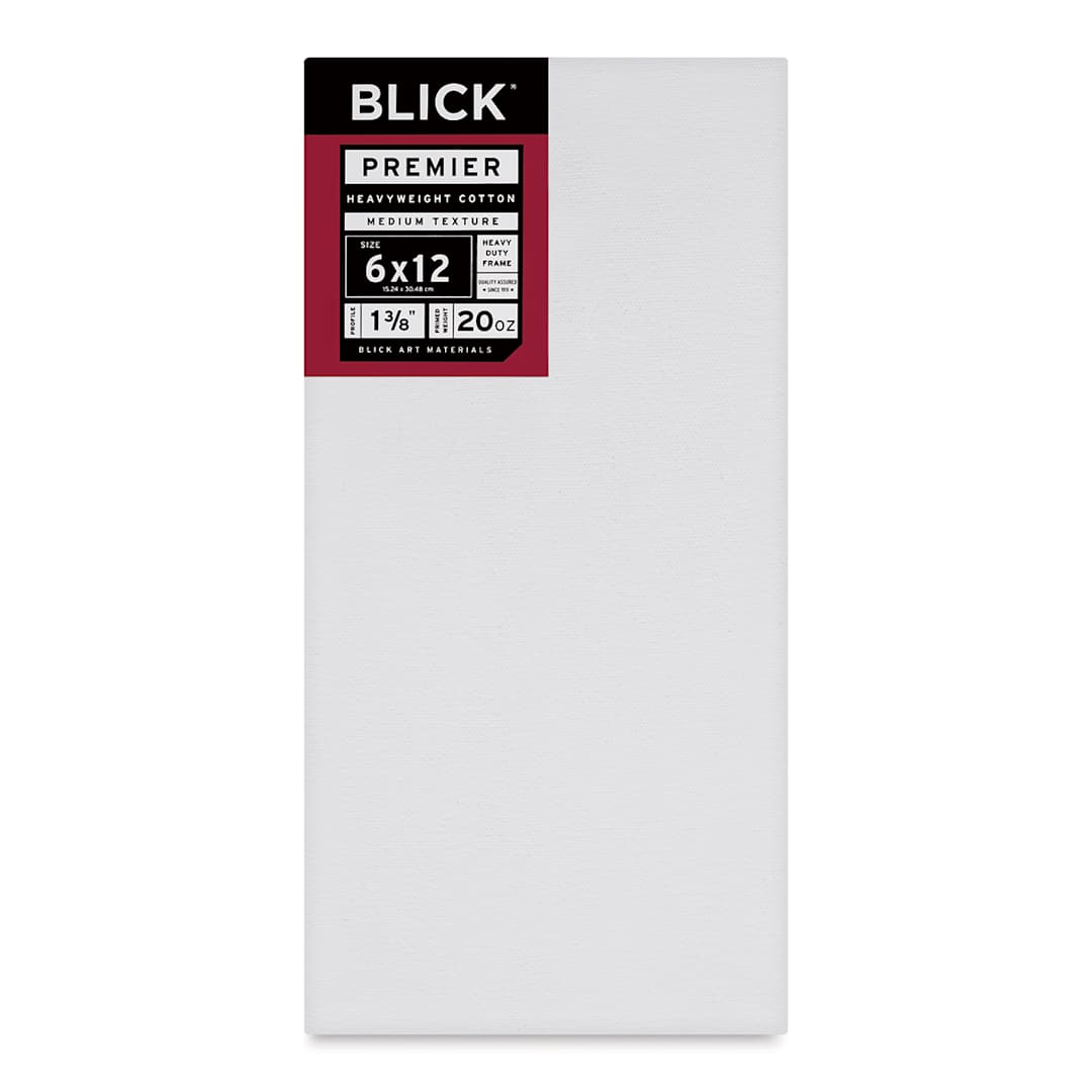 Open in modal - Blick Premier Heavyweight Stretched Cotton Canvas - 6" x 12", 1-3/8" Profile
