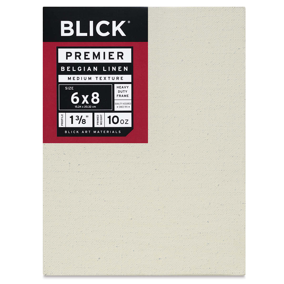 Open in modal - Blick Premier Belgian Linen - 6" x 8", Oil-Primed, 1-3/8" Profile, front