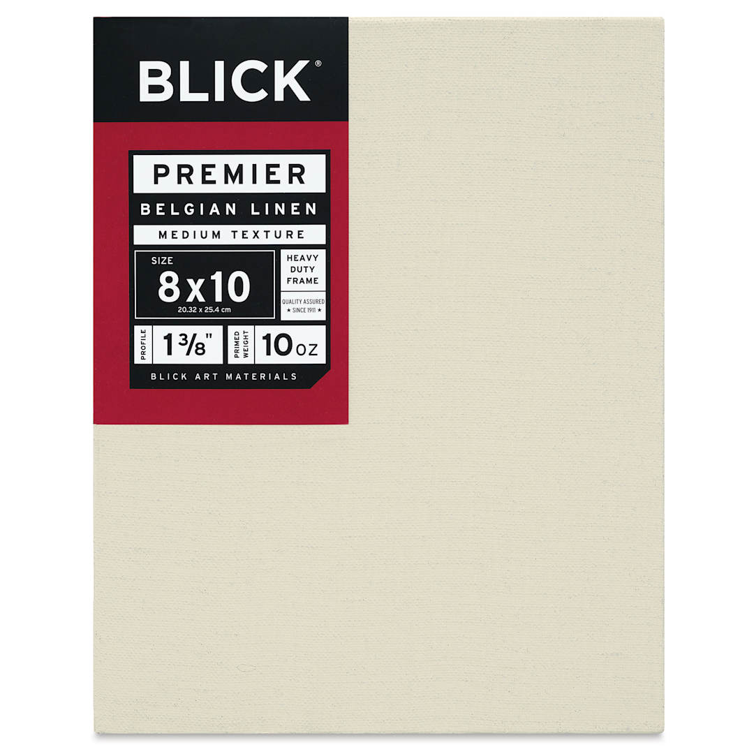 Open in modal - Blick Premier Belgian Linen - 8" x 10", Oil-Primed, 1-3/8" Profile, front