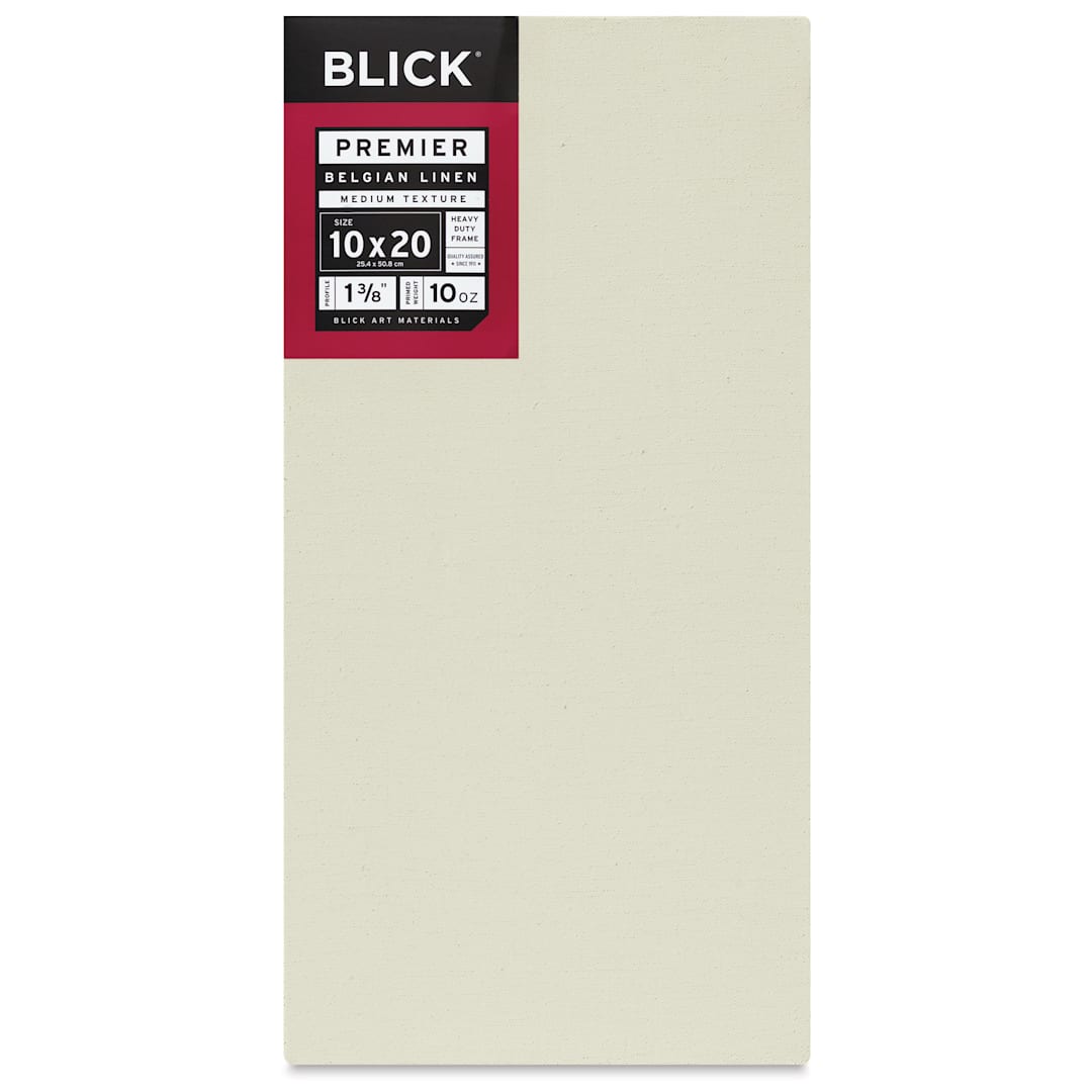 Open in modal - Blick Premier Belgian Linen - 10" x 20", Oil-Primed, 1-3/8" Profile, front