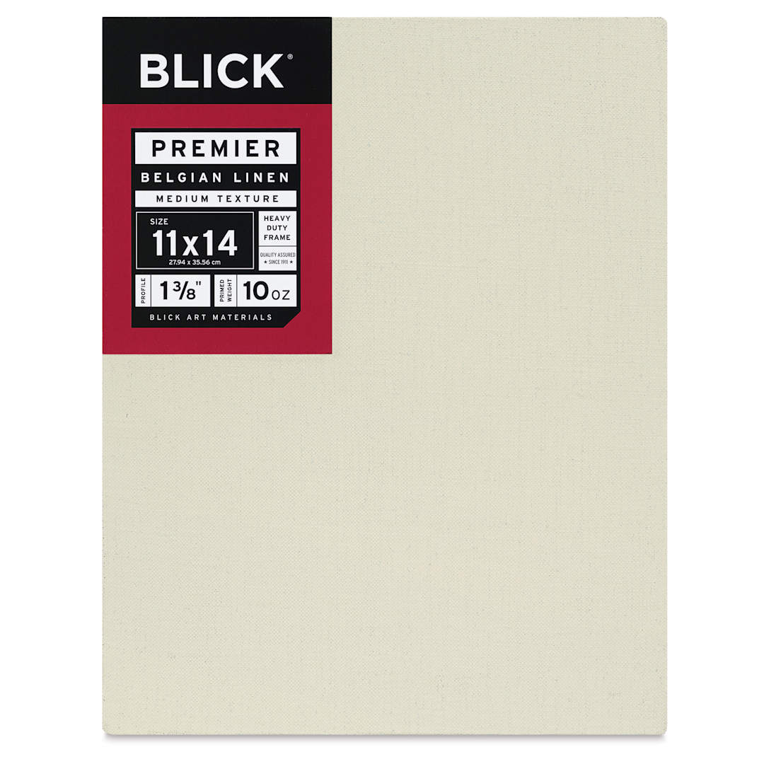 Open in modal - Blick Premier Belgian Linen - 11" x 14", Oil-Primed, 1-3/8" Profile, front