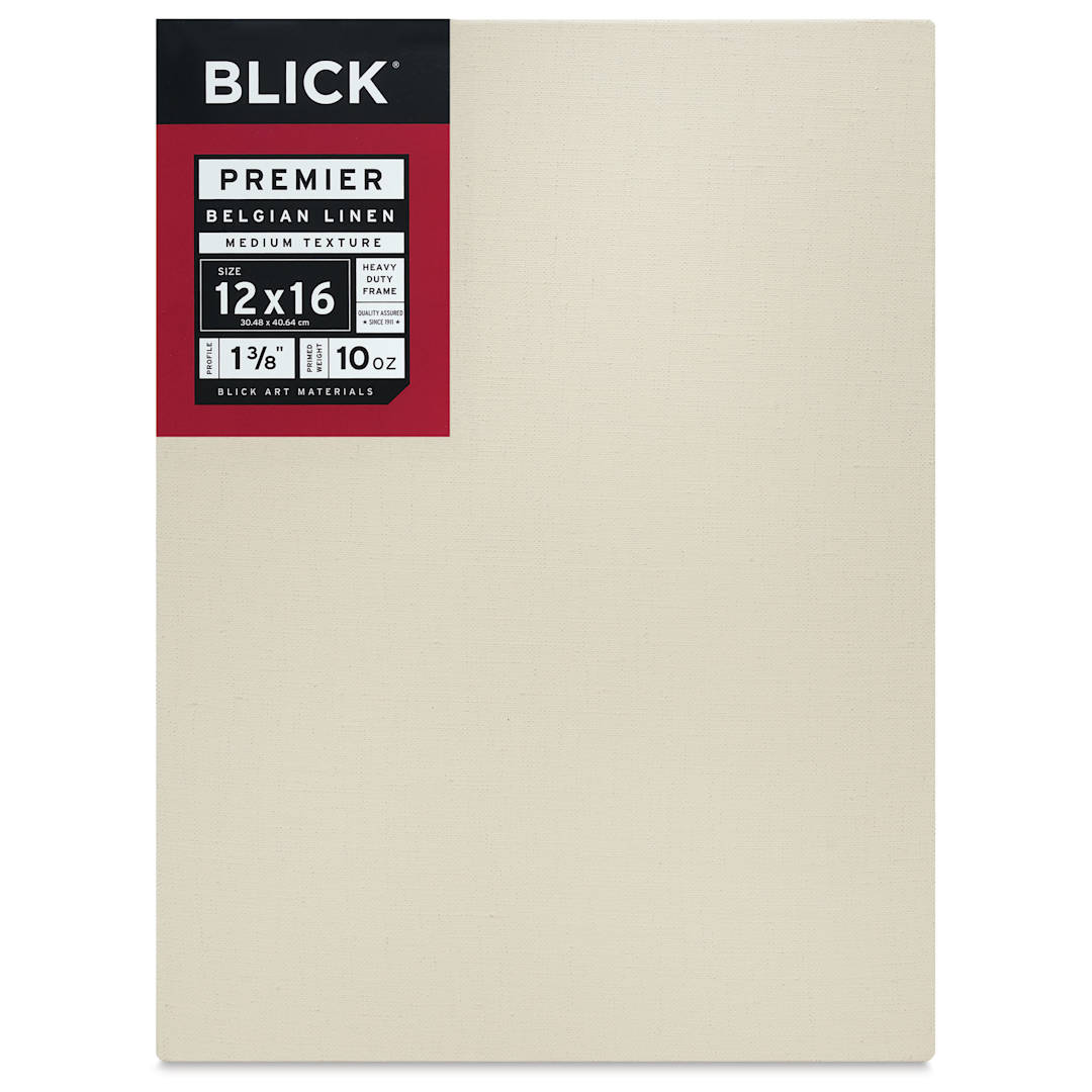 Open in modal - Blick Premier Belgian Linen - 12" x 16", Oil-Primed, 1-3/8" Profile, front