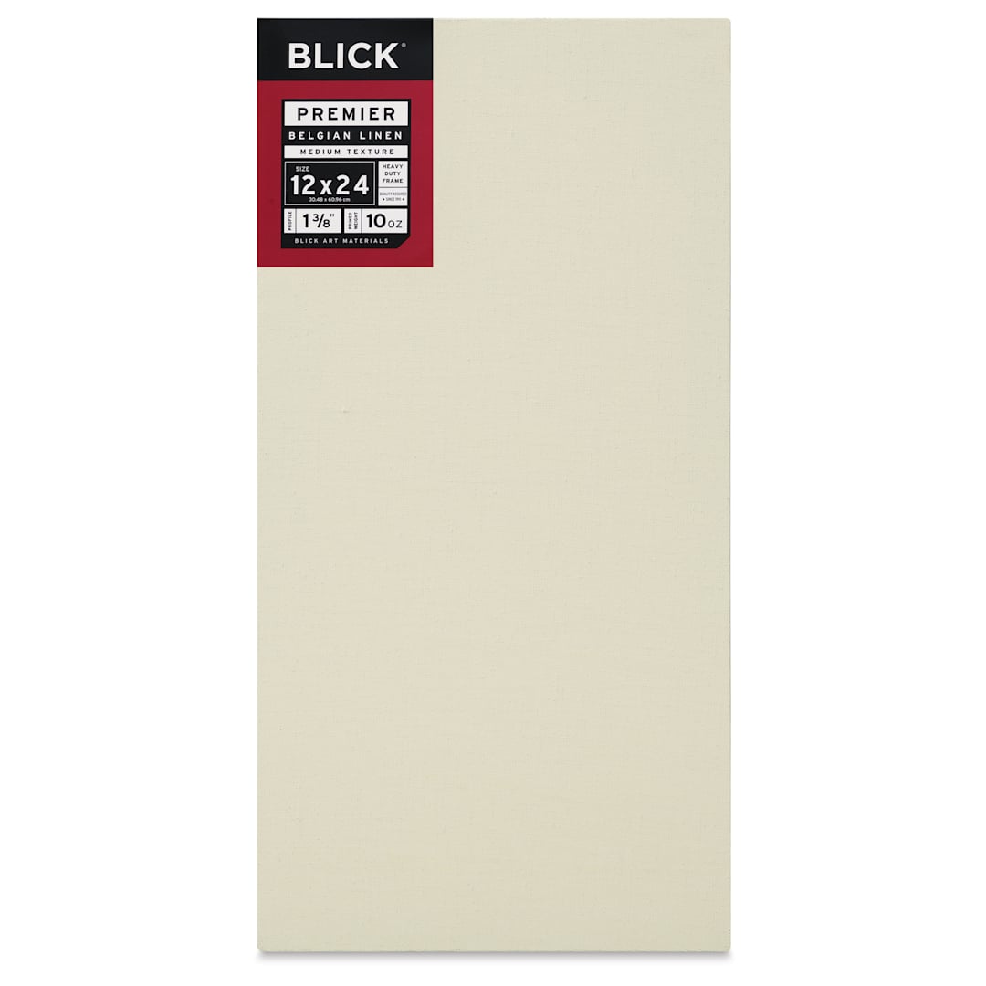 Open in modal - Blick Premier Belgian Linen - 12" x 24", Oil-Primed, 1-3/8" Profile, front