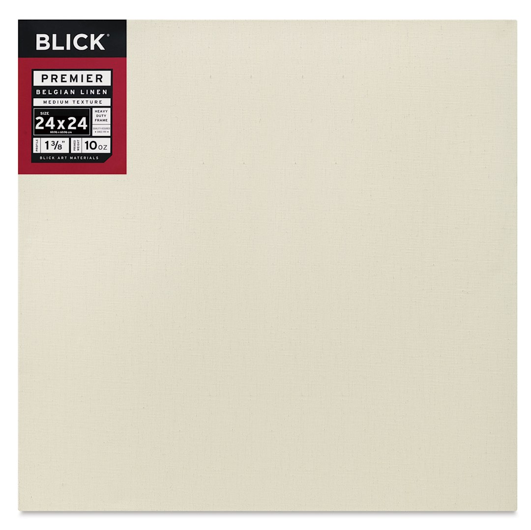 Open in modal - Blick Premier Belgian Linen - 24" x 24", Oil-Primed, 1-3/8" Profile, front