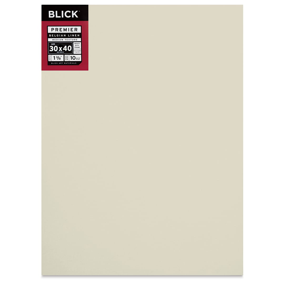 Open in modal - Blick Premier Belgian Linen - 30" x 40", Oil-Primed, 1-3/8" Profile, front