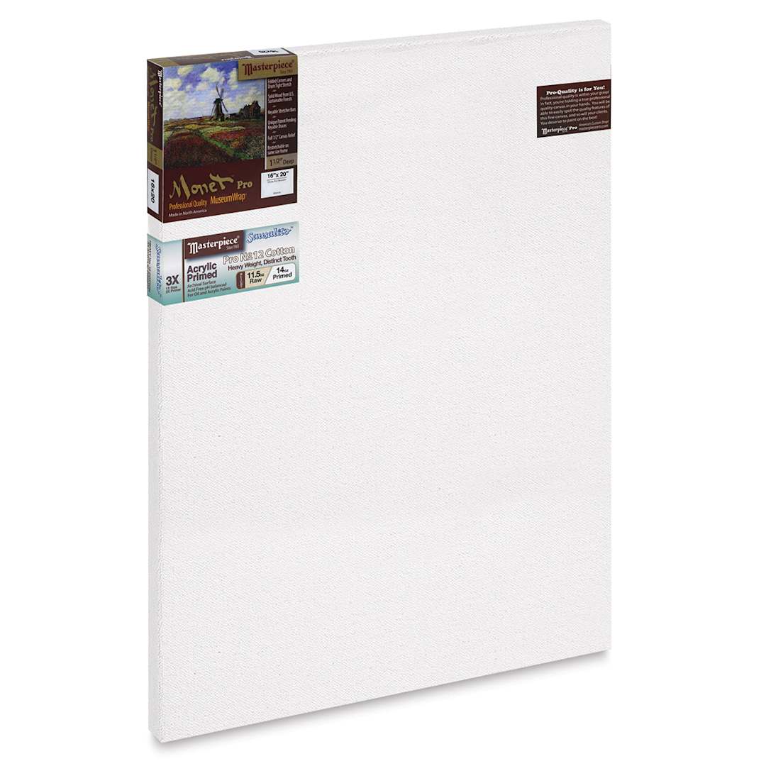 Open in modal - Masterpiece Monet Pro Sausalito Cotton Canvas - 16" x 20", Acrylic-Primed