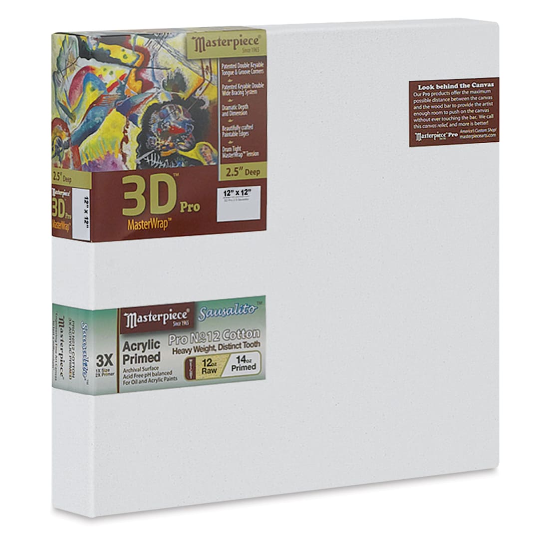 Open in modal - Masterpiece 3D Pro Sausalito Canvas - 12" x 12"