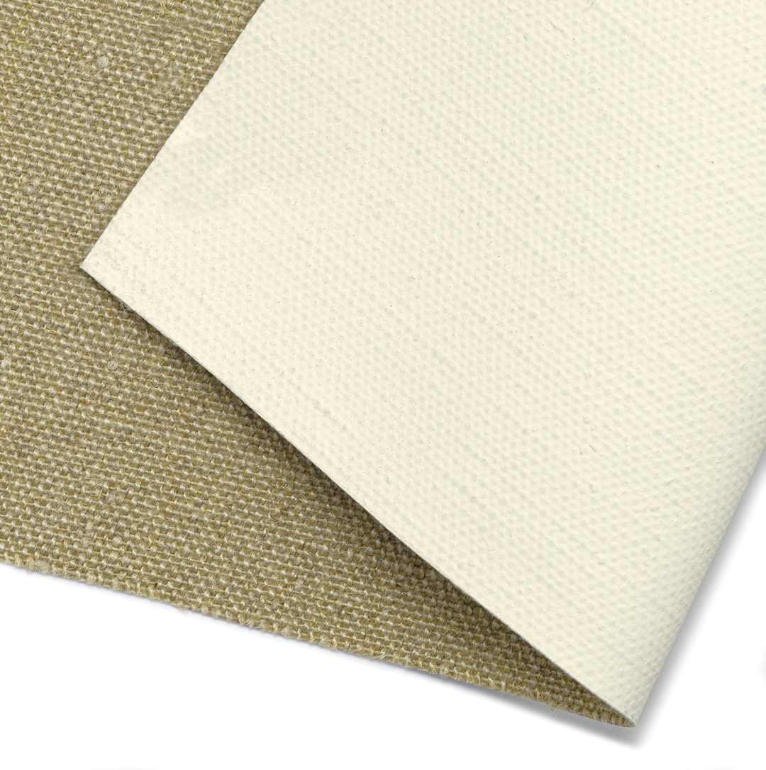 Open in modal - Artfix Linen Canvas Roll - 85" x 5 1/2 yd, Triple Universal Acrylic Primed, Mural, close-up of canvas