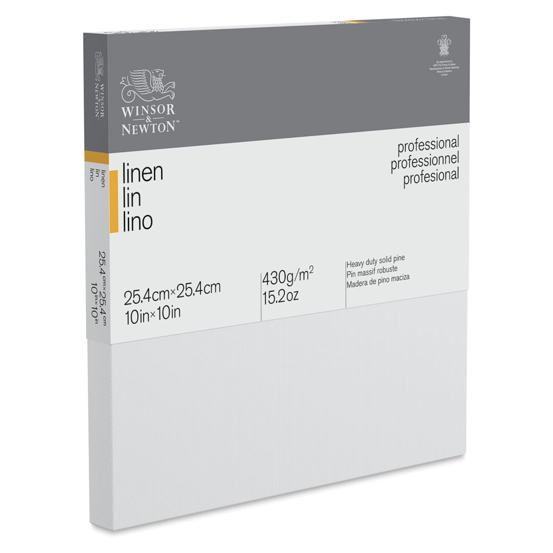 Open in modal - Winsor & Newton Professional Linen Canvas - 10" x 10", 13/16" Profile