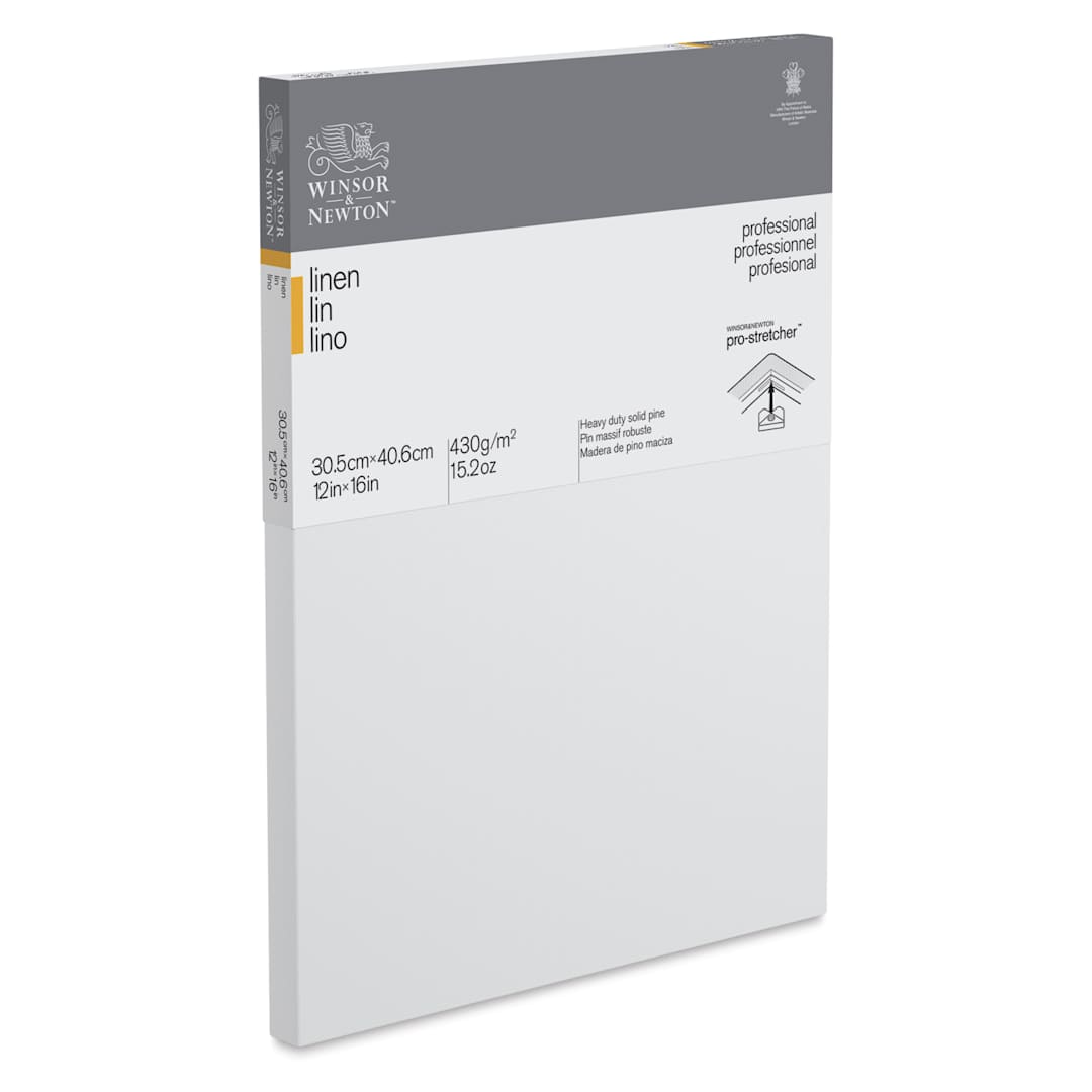Open in modal - Winsor & Newton Professional Linen Canvas - 12" x 16", 13/16" Profile