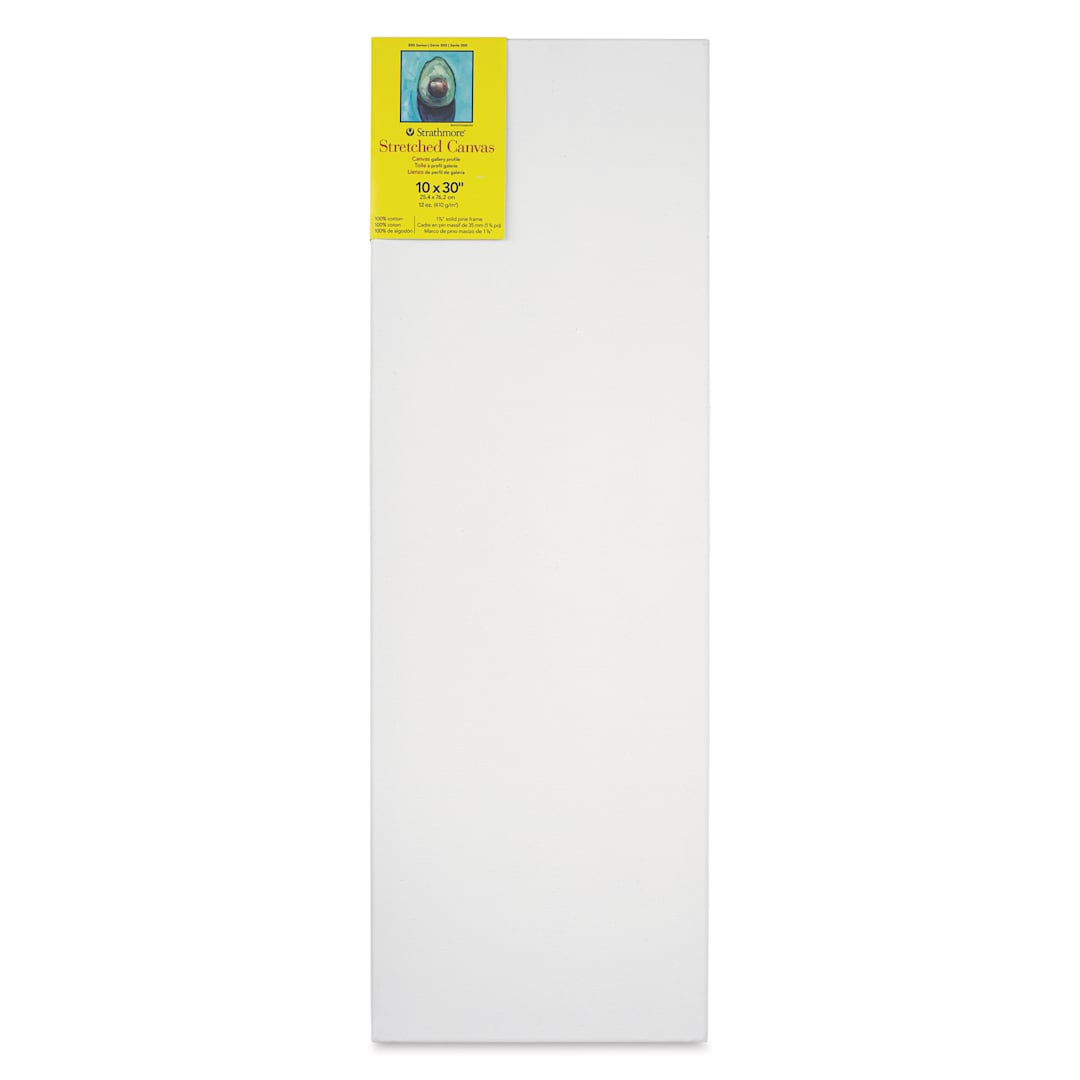 Open in modal - Strathmore 300 Series Stretched Cotton Canvas - 1-3/8" Profile, 10" x 30"