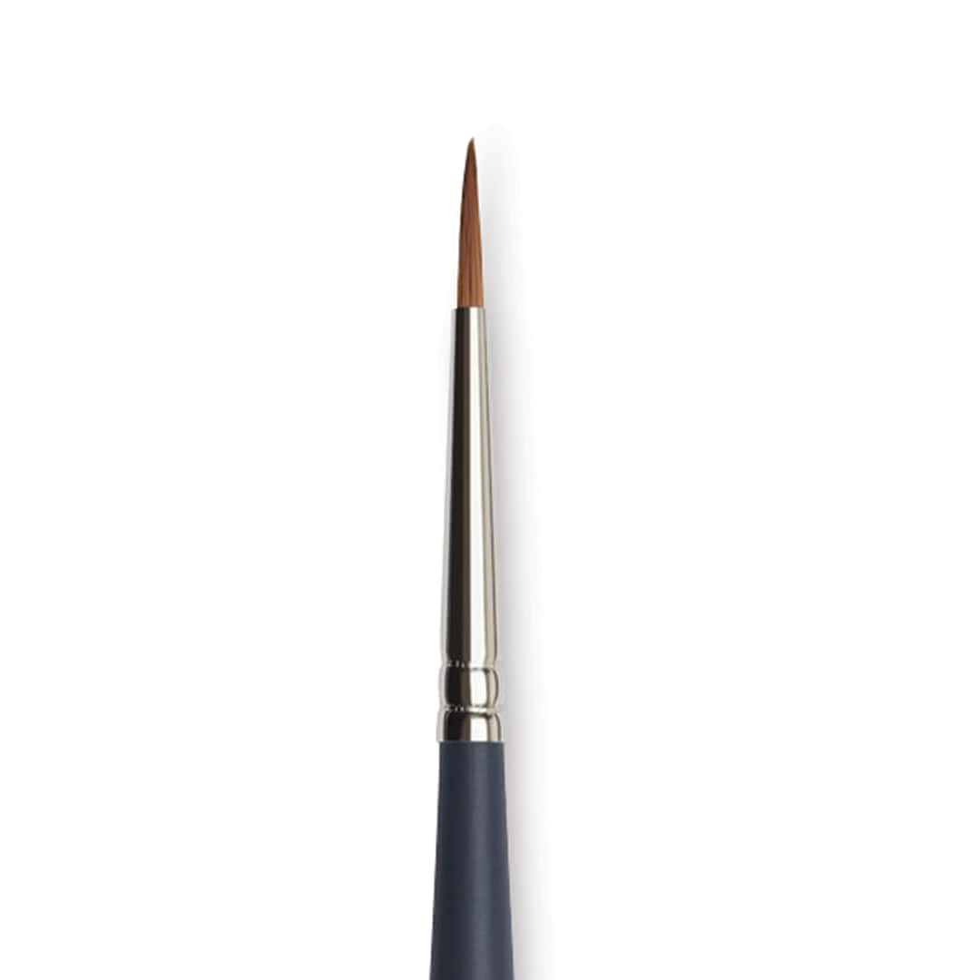 Open in modal - Winsor & Newton Professional Watercolor Synthetic Sable Brush - Round, Size 2, Short Handle (close-up)