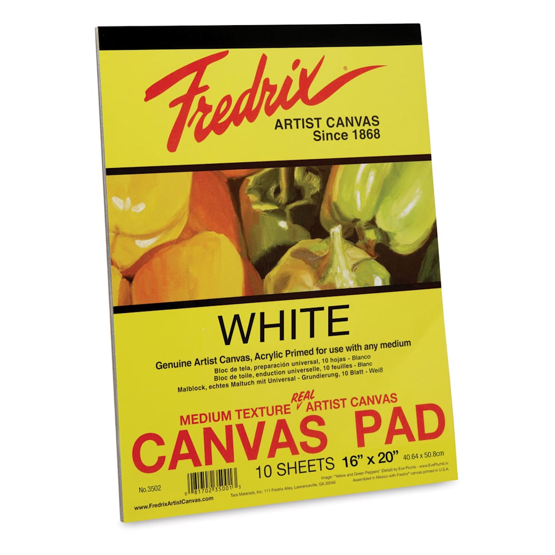 Open in modal - Fredrix Canvas Pad - 16" x 20", 10 Sheets