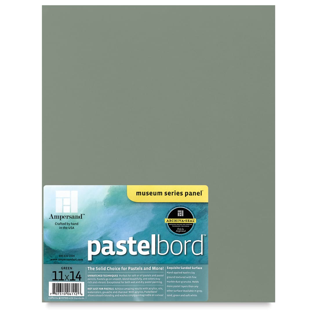 Open in modal - Ampersand Pastelbord Panel - 11" x 14", 1/8" Profile, Dark Green