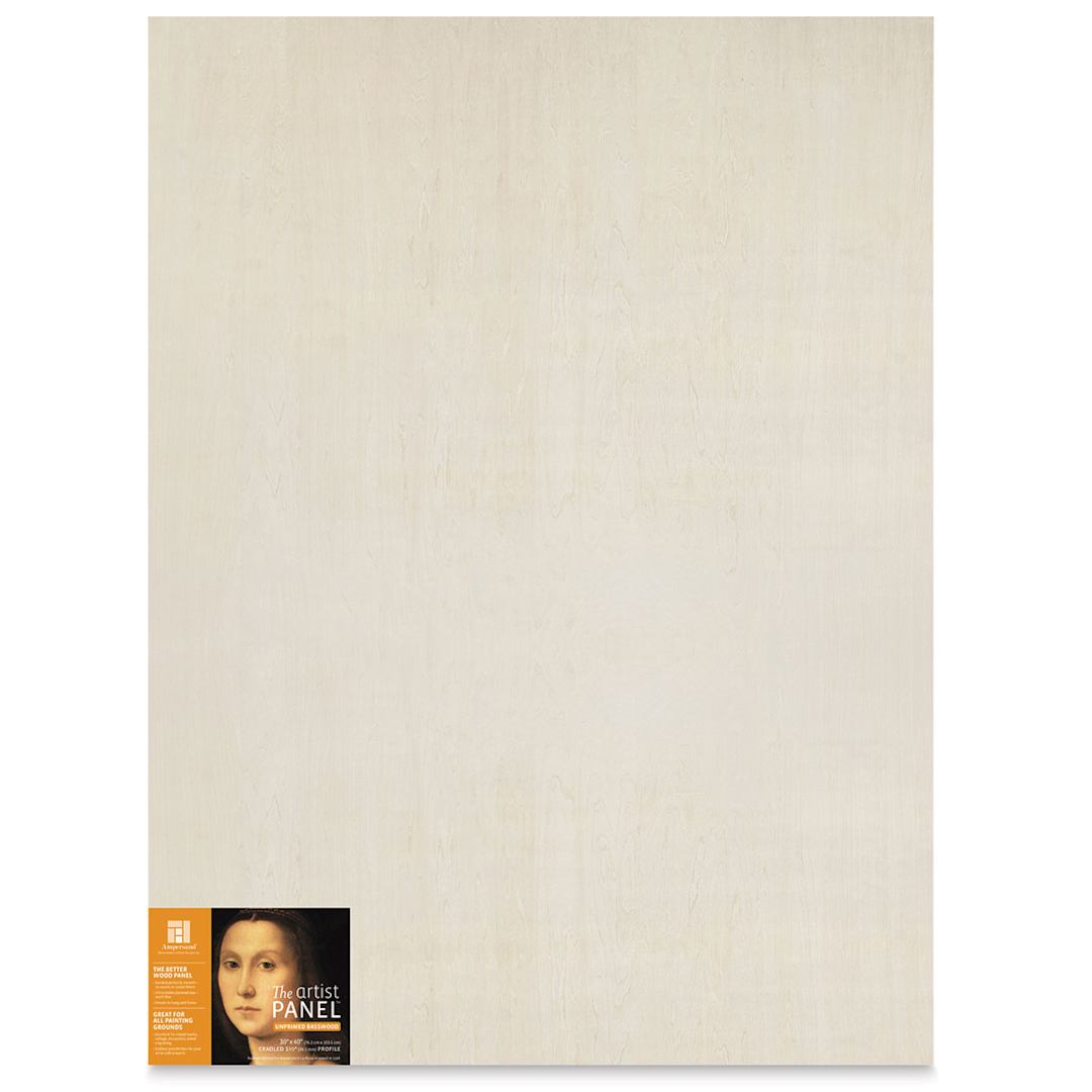 Open in modal - Ampersand Value Series Artist Wood Panel - 30" x 40", 1-1/2" Cradle