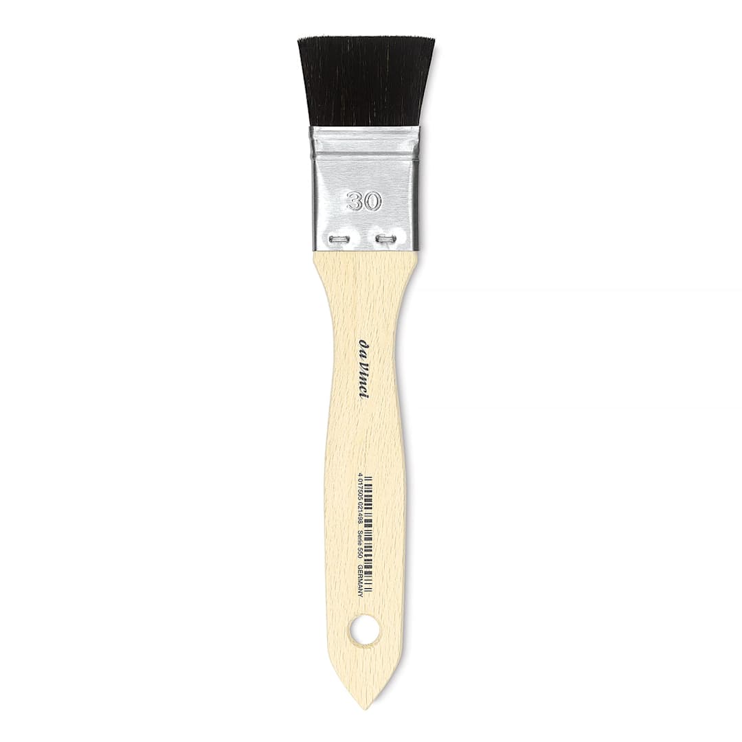 Open in modal - Da Vinci Black Goat Hair Brush - Wash Mottler, Size 30