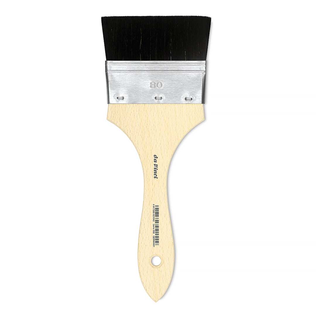 Open in modal - Da Vinci Black Goat Hair Brush - Wash Mottler, Size 80