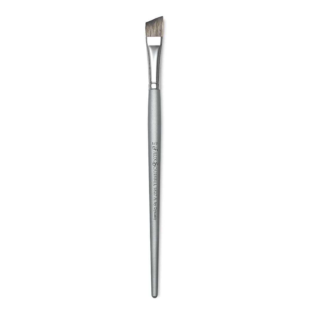 Open in modal - Dynasty Faux Squirrel Brush - Angular, Short Handle, 1/2"