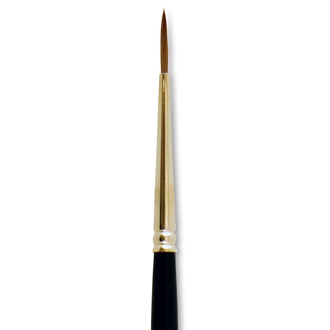 Open in modal - Silver Brush Renaissance Red Sable Brush - Round, Short Handle, Size 1 close up