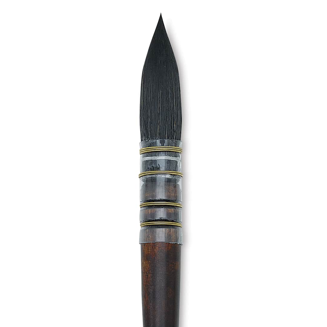 Open in modal - Princeton Neptune Synthetic Squirrel Brush - Quill, Short Handle, Size 6