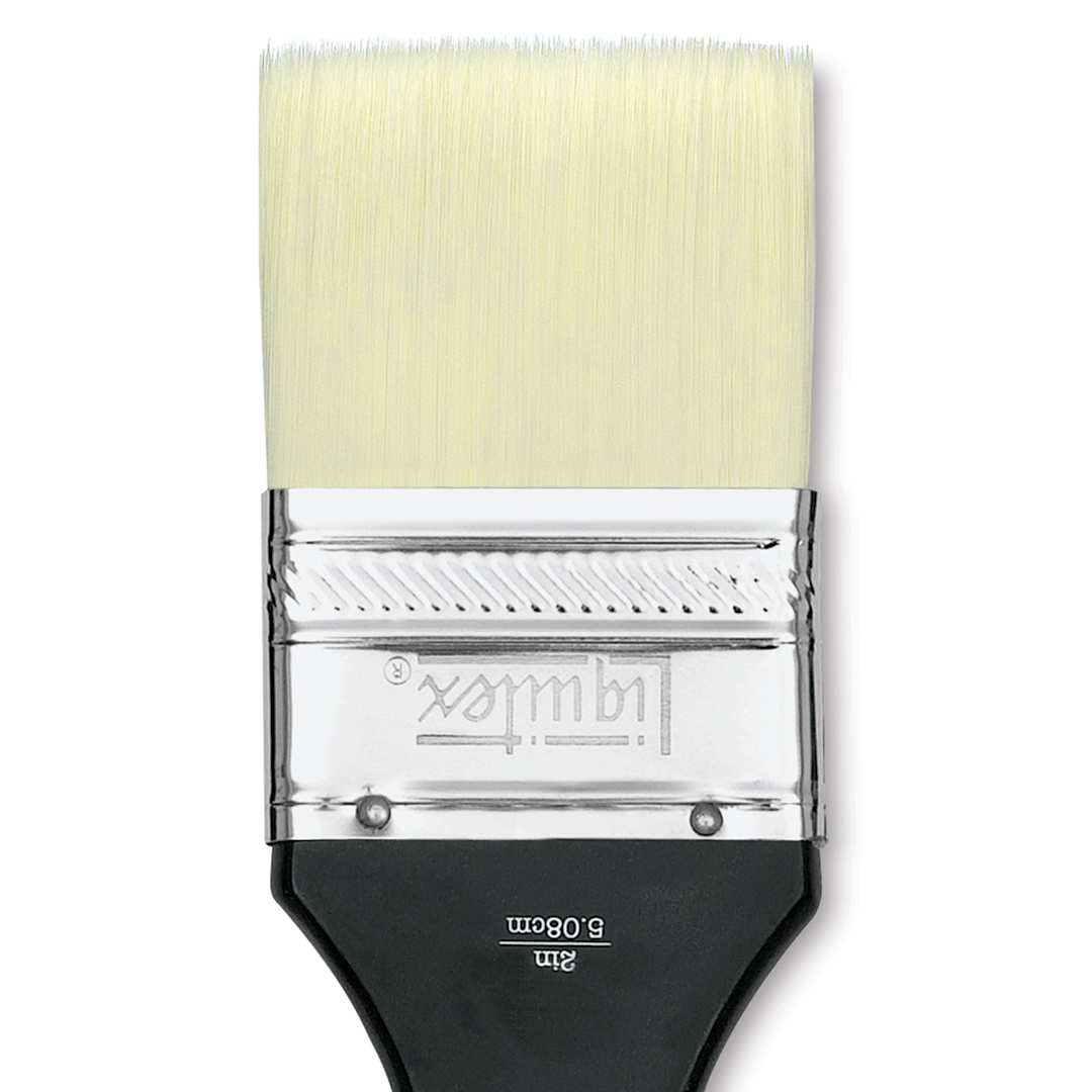 Open in modal - Liquitex Freestyle Brush - Broad Flat, Long Handle, 2", close-up