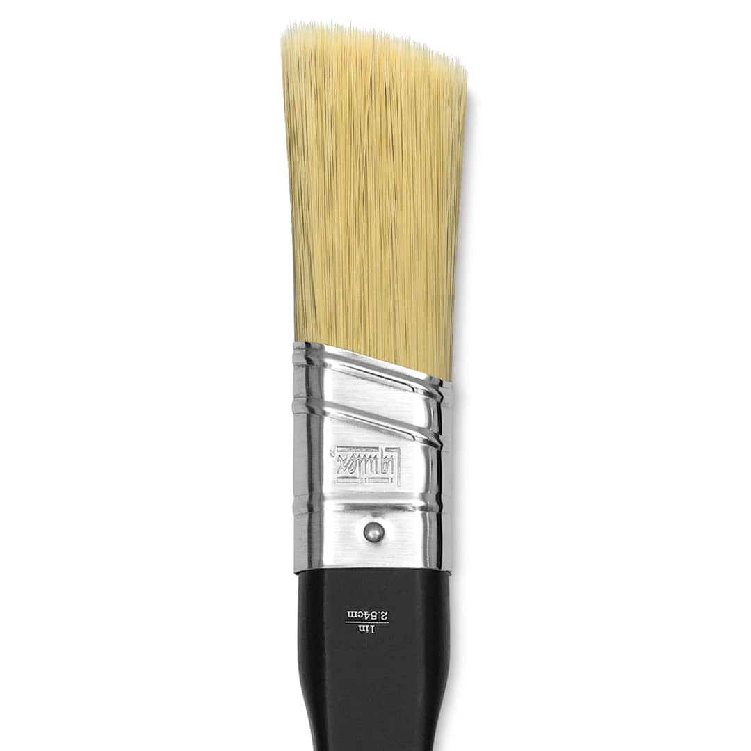 Open in modal - Liquitex Freestyle Brush - Universal Angle, Short Handle, 1", close-up