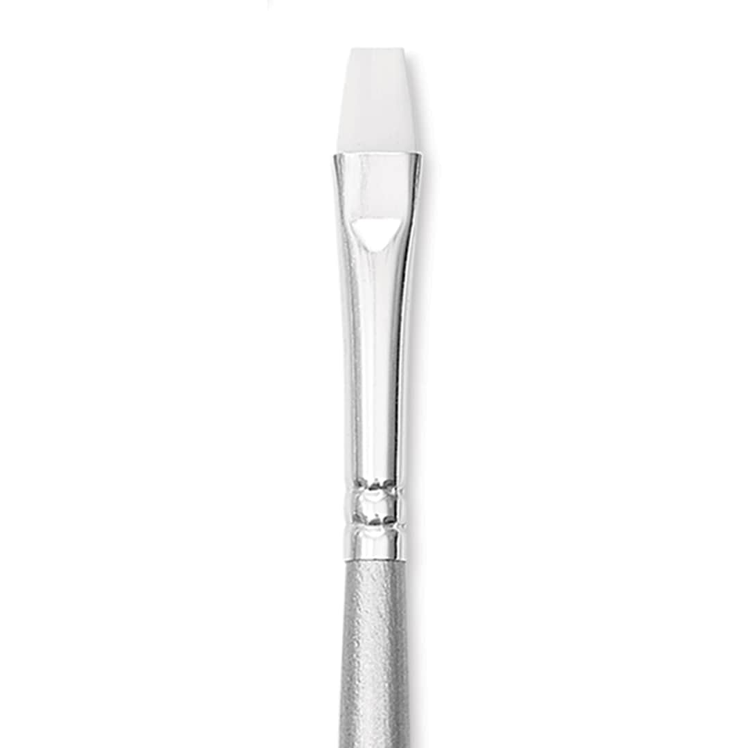 Open in modal - Liquitex Basics Synthetic Brush - Bright, Long Handle, Size 5, close-up