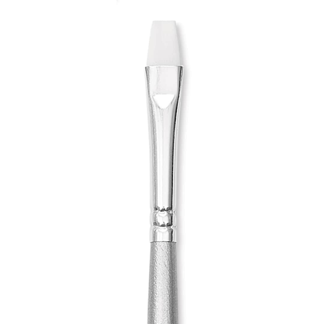 Open in modal - Liquitex Basics Synthetic Brush - Bright, Long Handle, Size 6, close-up