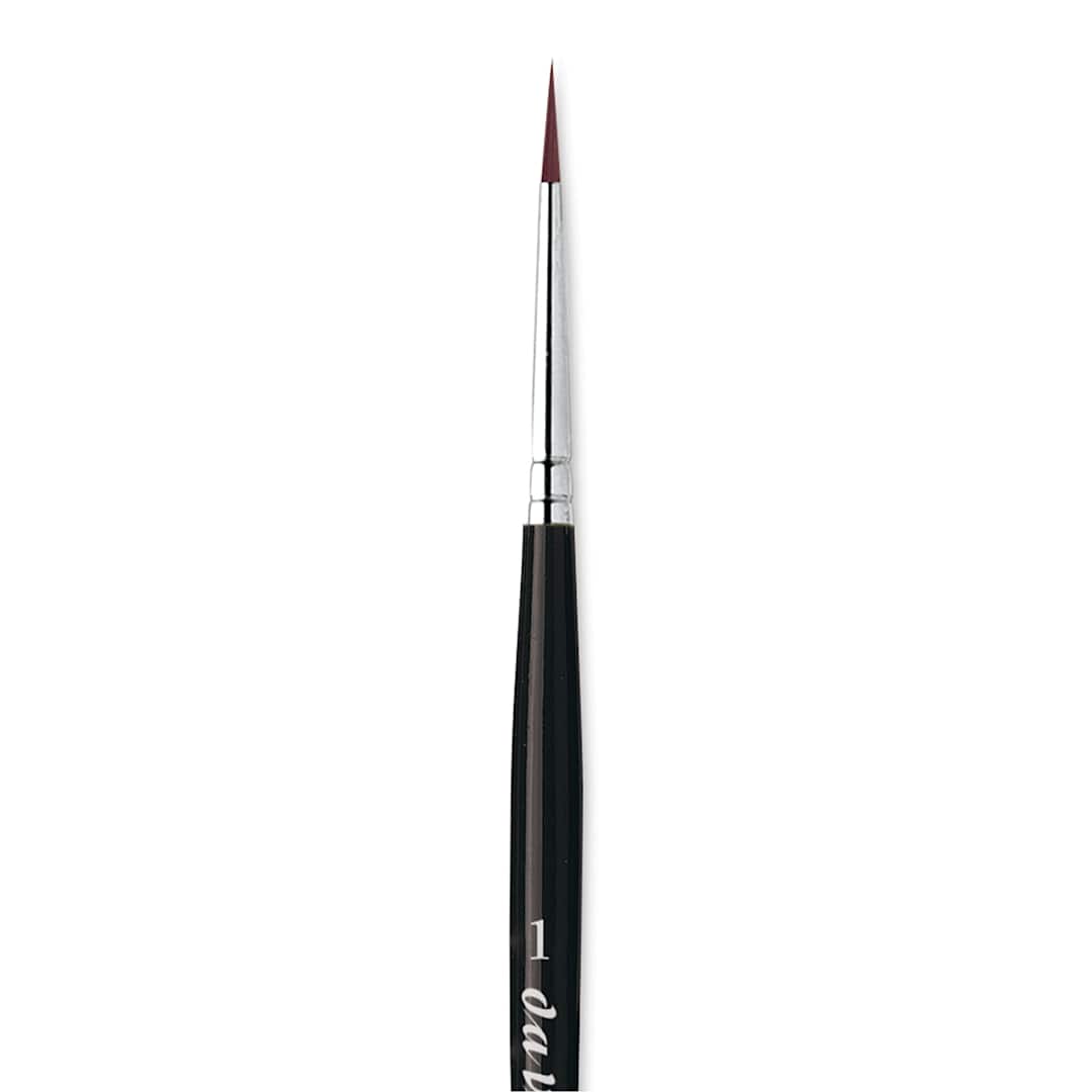 Open in modal - Da Vinci Top Acryl Synthetic Brush - Round, Short Handle, Size 1 close up