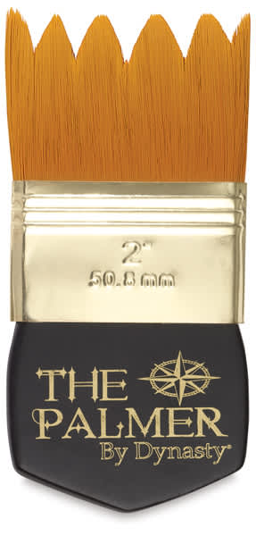 Open in modal - Dynasty Palmer Brush - 2" Wave Brush shown upright