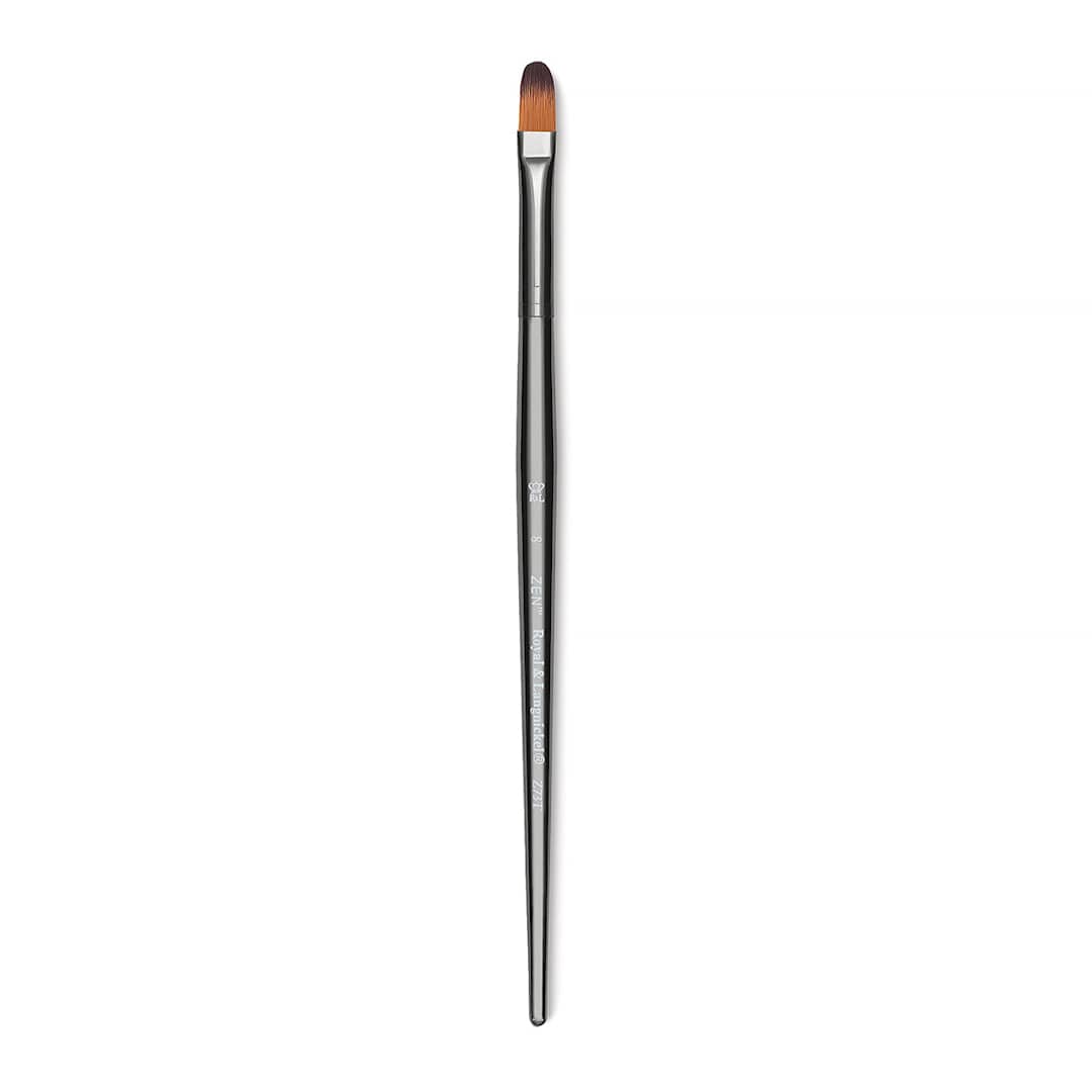 Open in modal - Royal & Langnickel Zen Brush - Filbert, Size 8, Short Handle