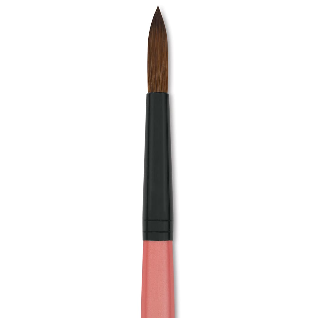 Open in modal - Dynasty Water Lily Watercolor Brush - Short Handle, Round, Size 10, close-up