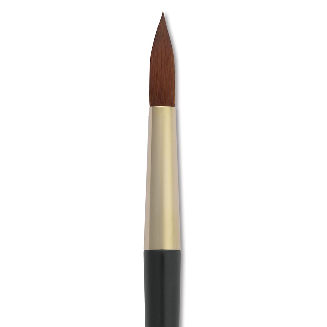 Open in modal - Isabey Isagold Synthetic Brush - Round, Short Handle, Size 16, close-up