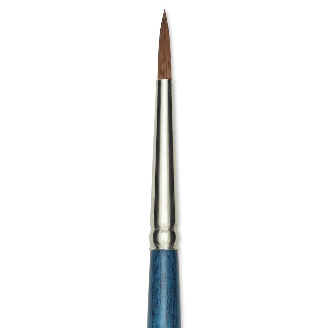 Open in modal - Silver Brush BelleAqua Brush - Round, Short Handle, Size 8, close-up